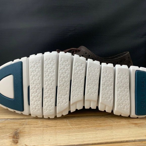 Cole Haan Zerogrand Wingtip Oxford Dark Brown SZ 8 - Picture 6 of 6